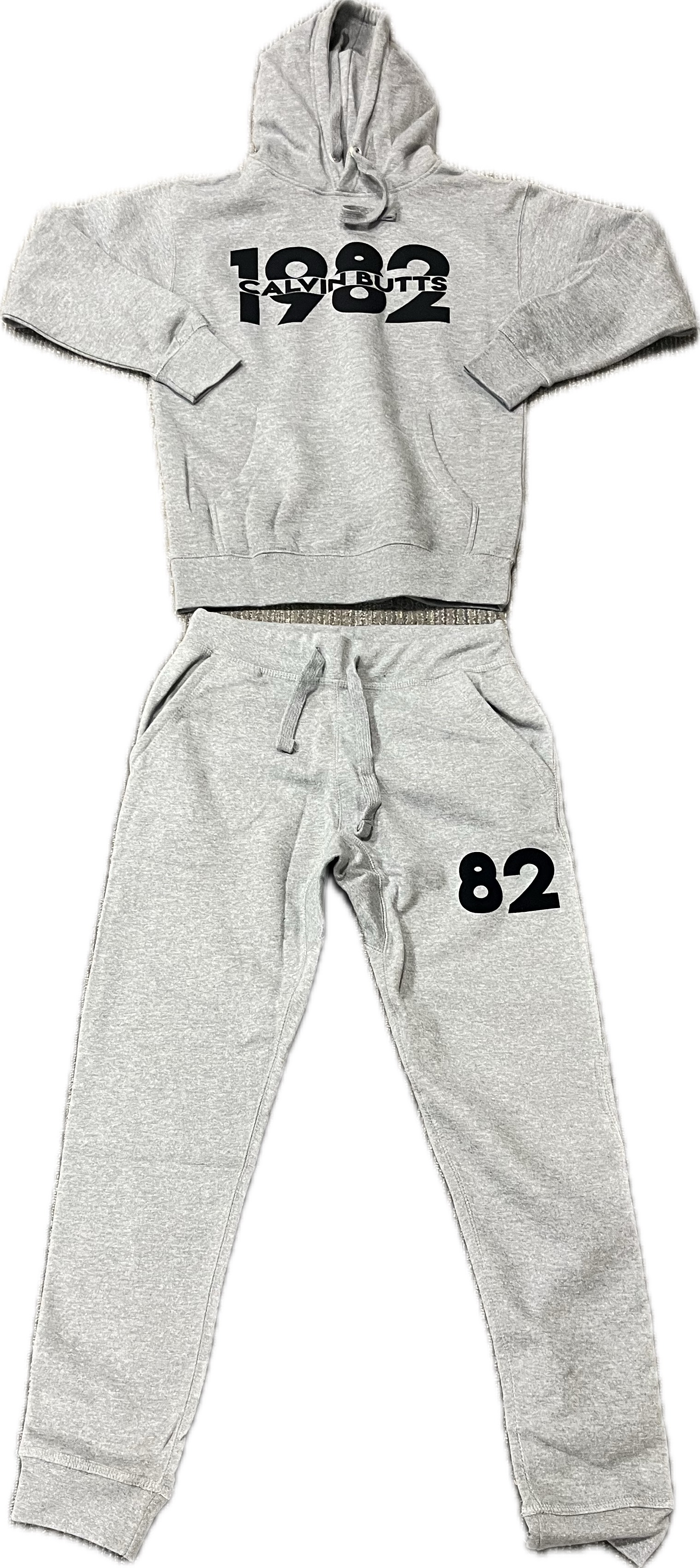 1982 Calvin Butts Sweatsuit Set - Grey